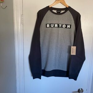 *Brand New* Burton Sweatshirt, Large, Black & Grey